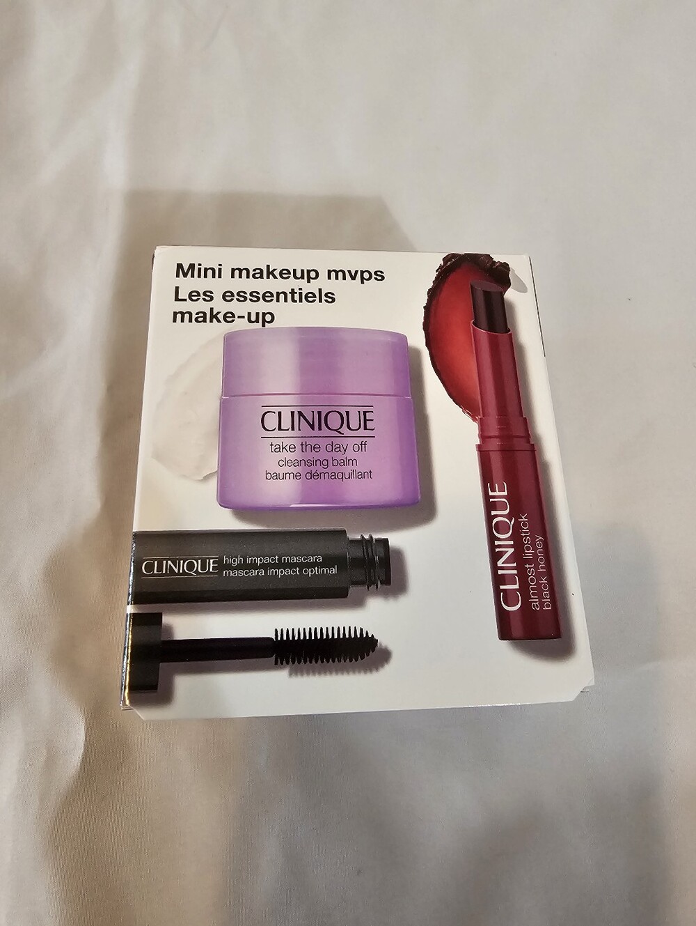Clinique Mini Makeup Set with Cleansing Balm, Mascara & Almost Lipstick